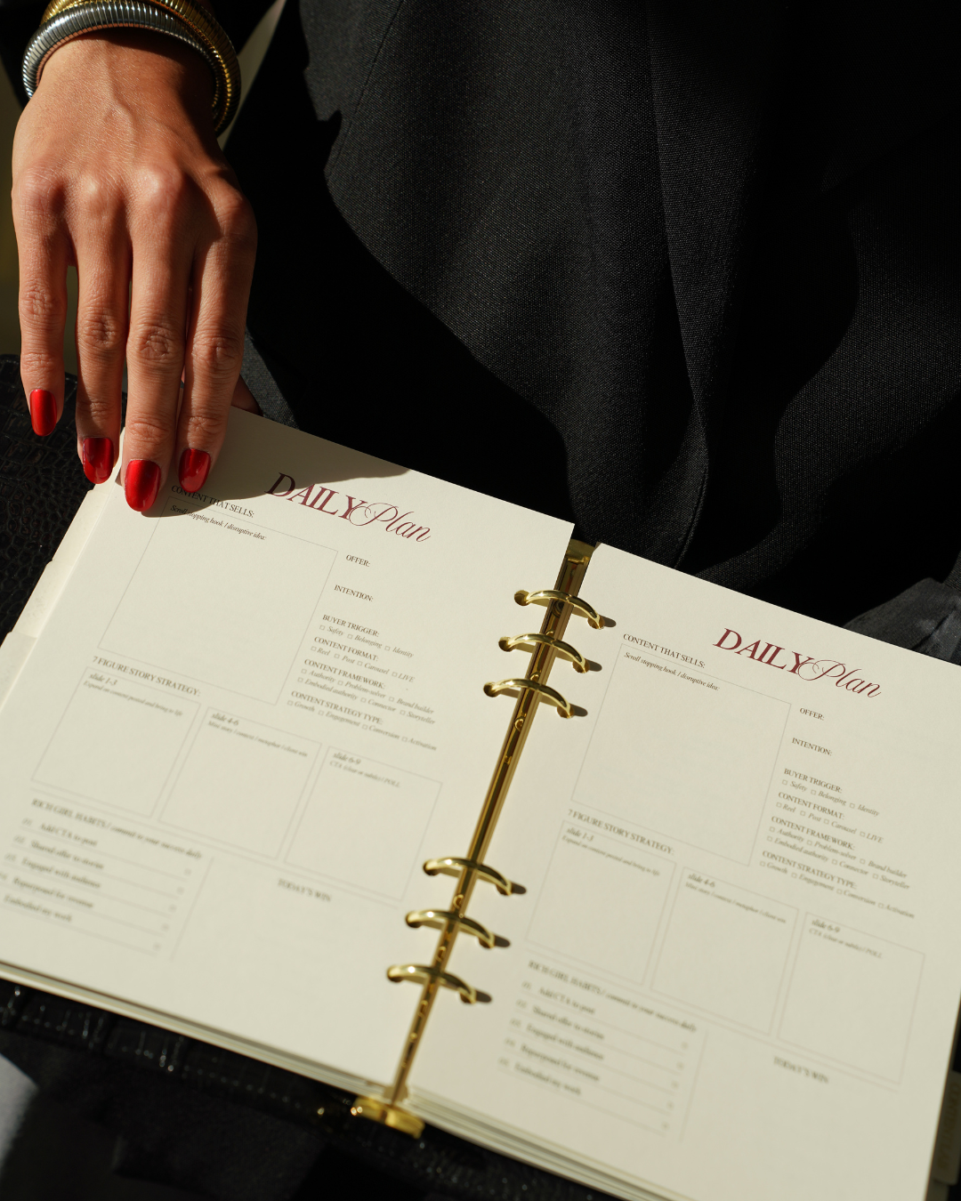 The Million Dollar Content Planner Collection | Classic Black