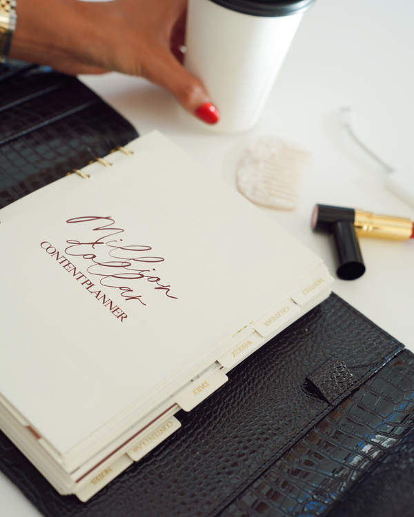 The Million Dollar Content Planner | Classic Black