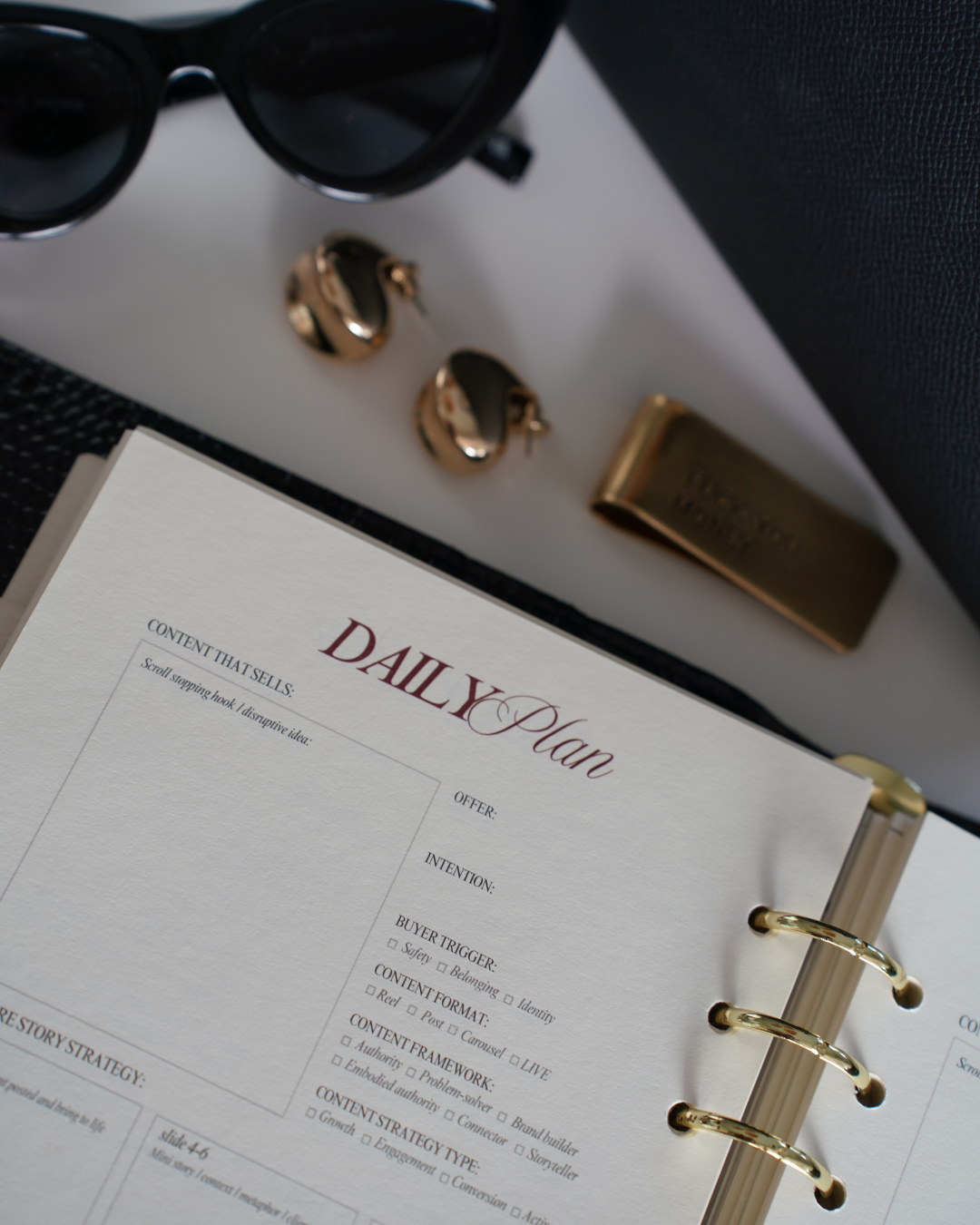 The Million Dollar Content Planner | Classic Black